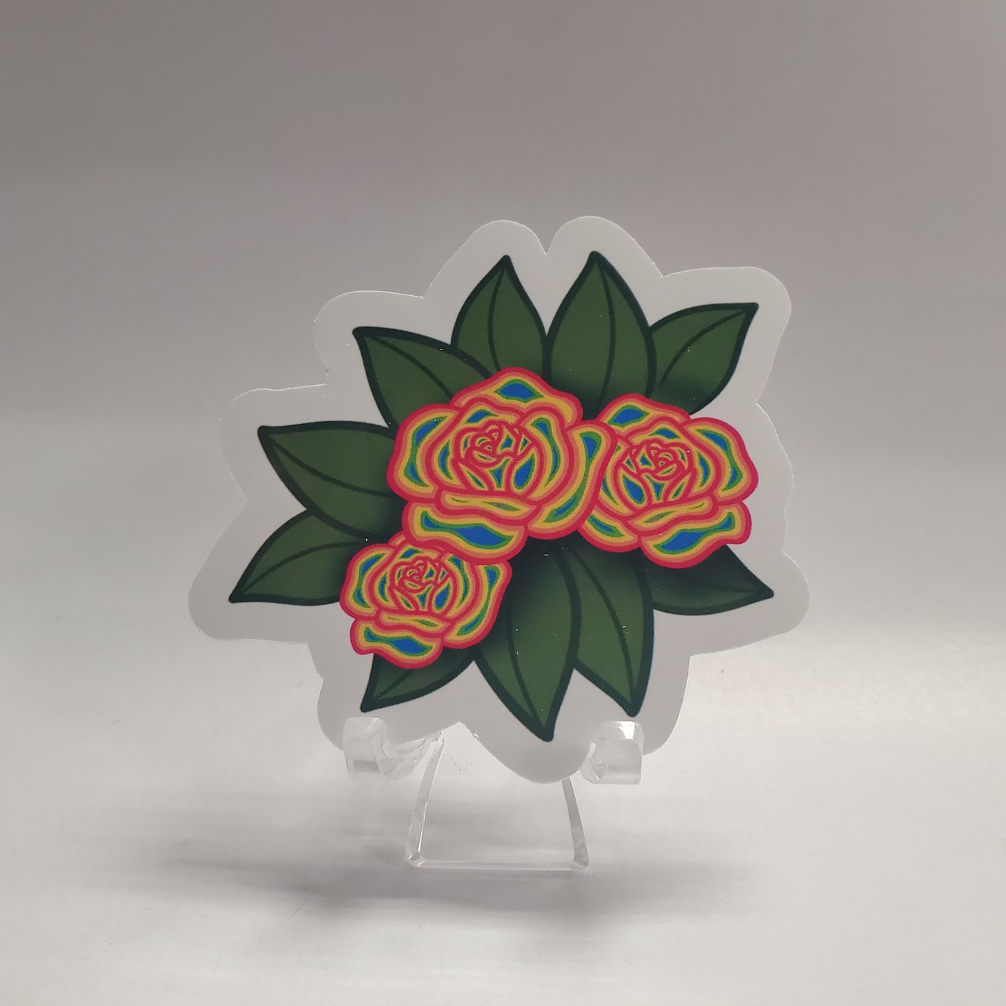 Sticker - Rainbow Roses