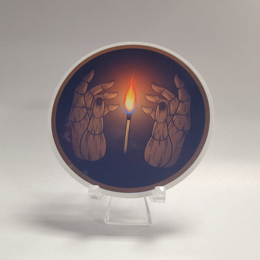 Sticker - Hands and Flame