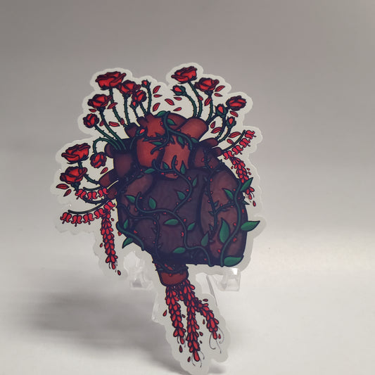 Sticker - Wooden Heart