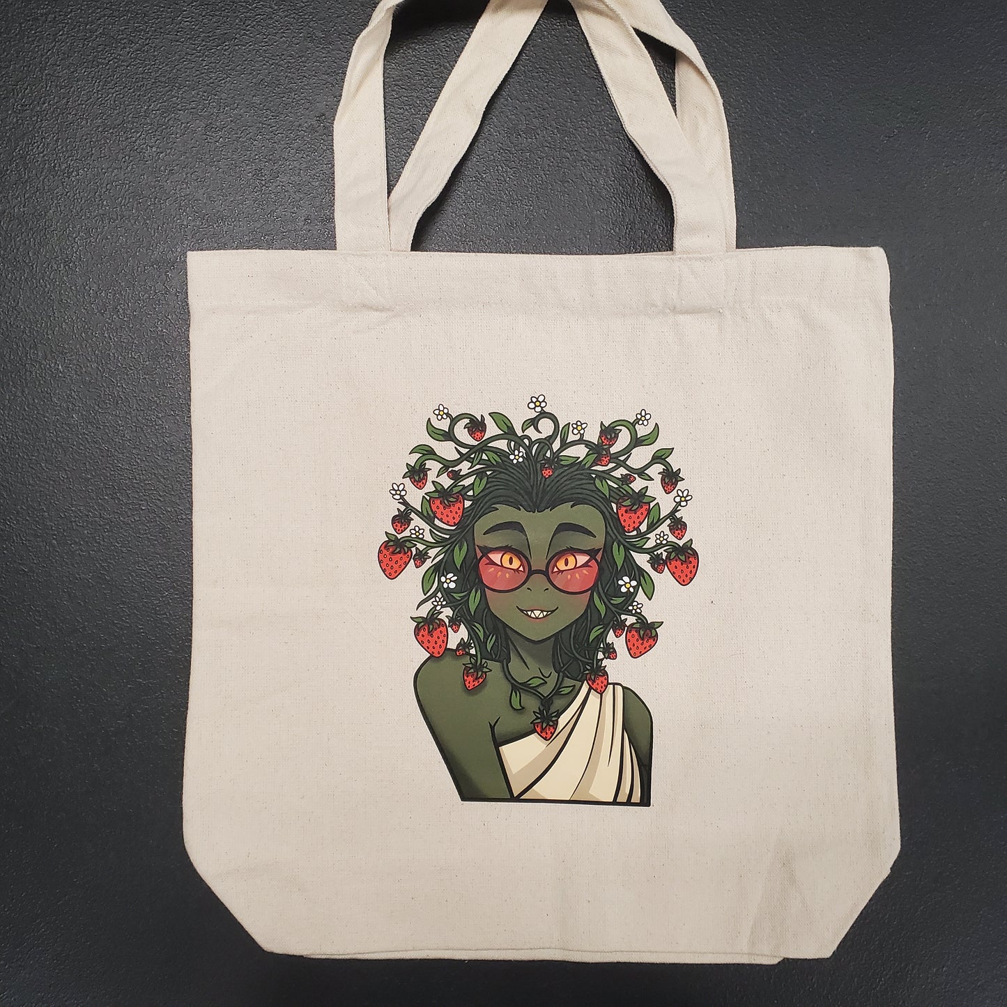 Tote Bag, Strawberry Medusa