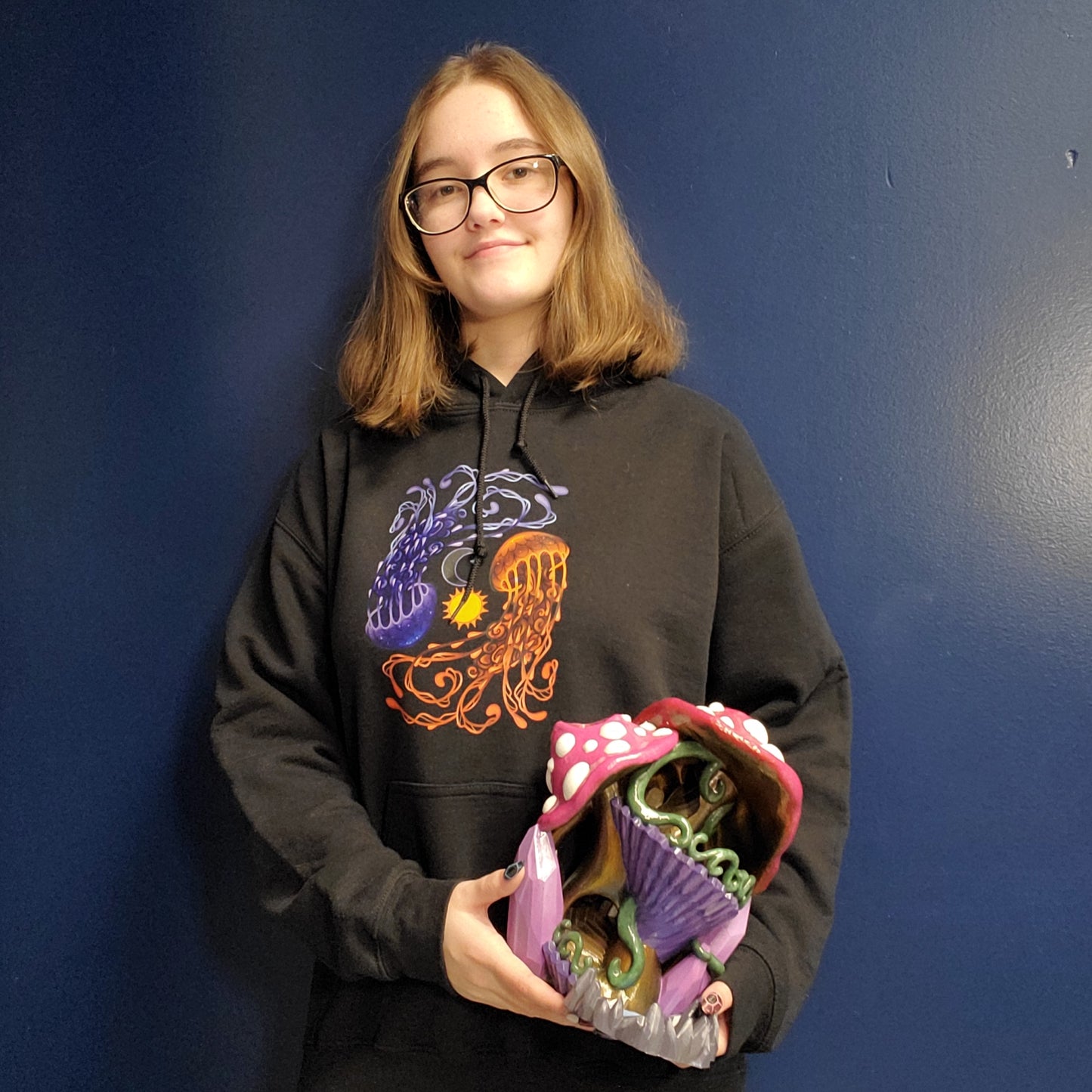 Hoodie, Day Night Jellyfish