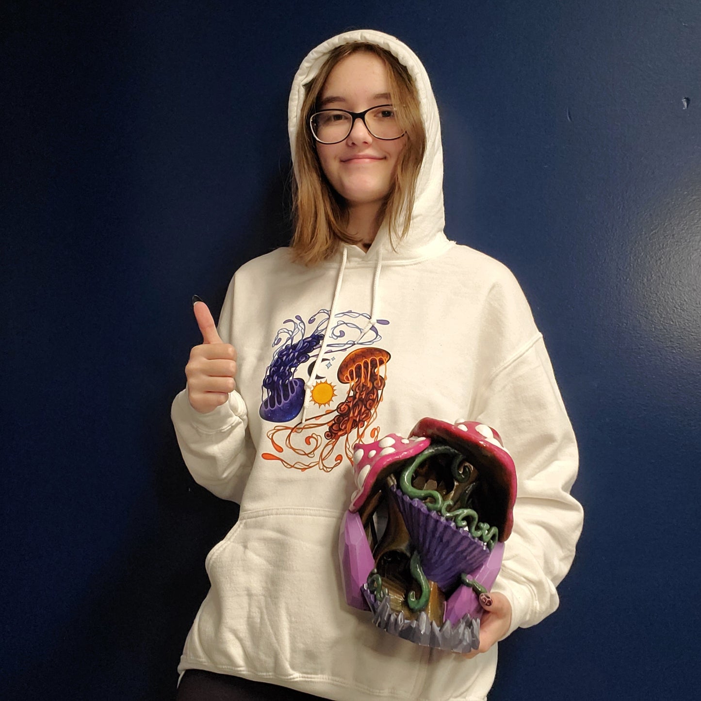 Hoodie, Day Night Jellyfish