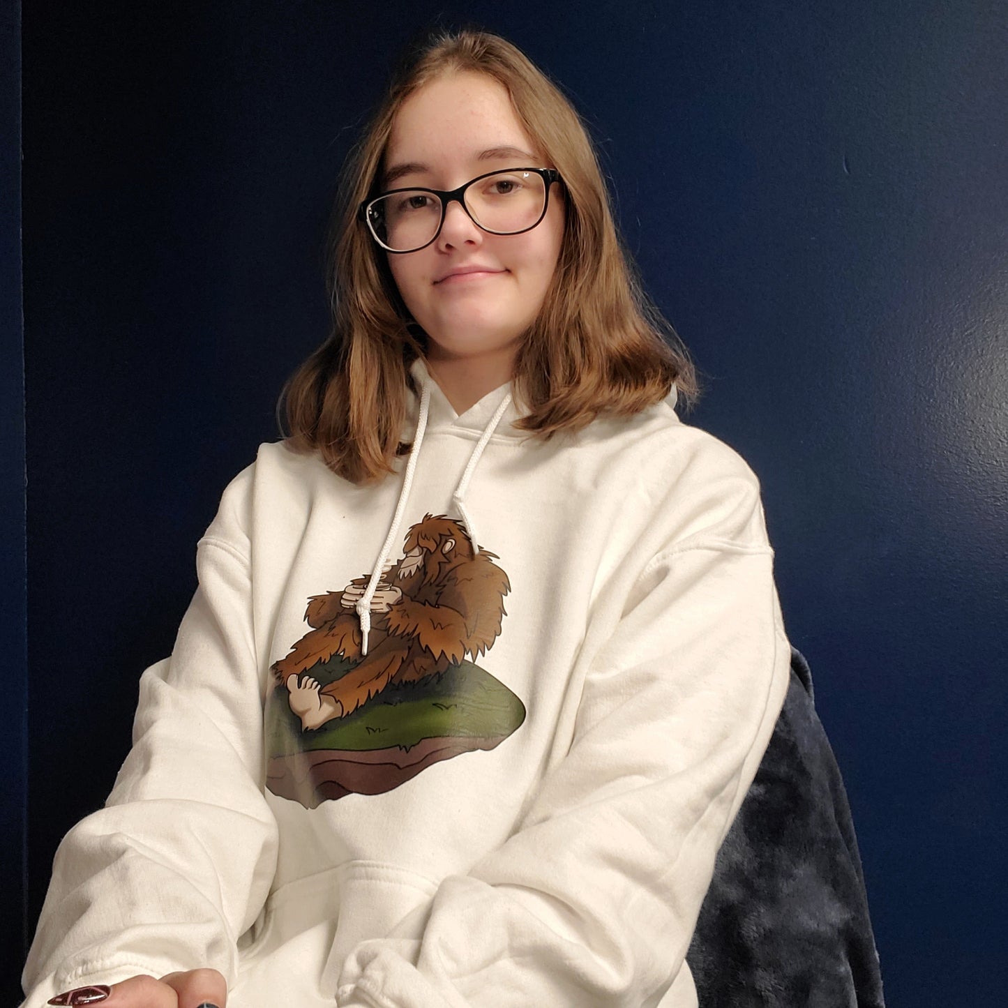 Hoodie, Bigfoot with Coffee