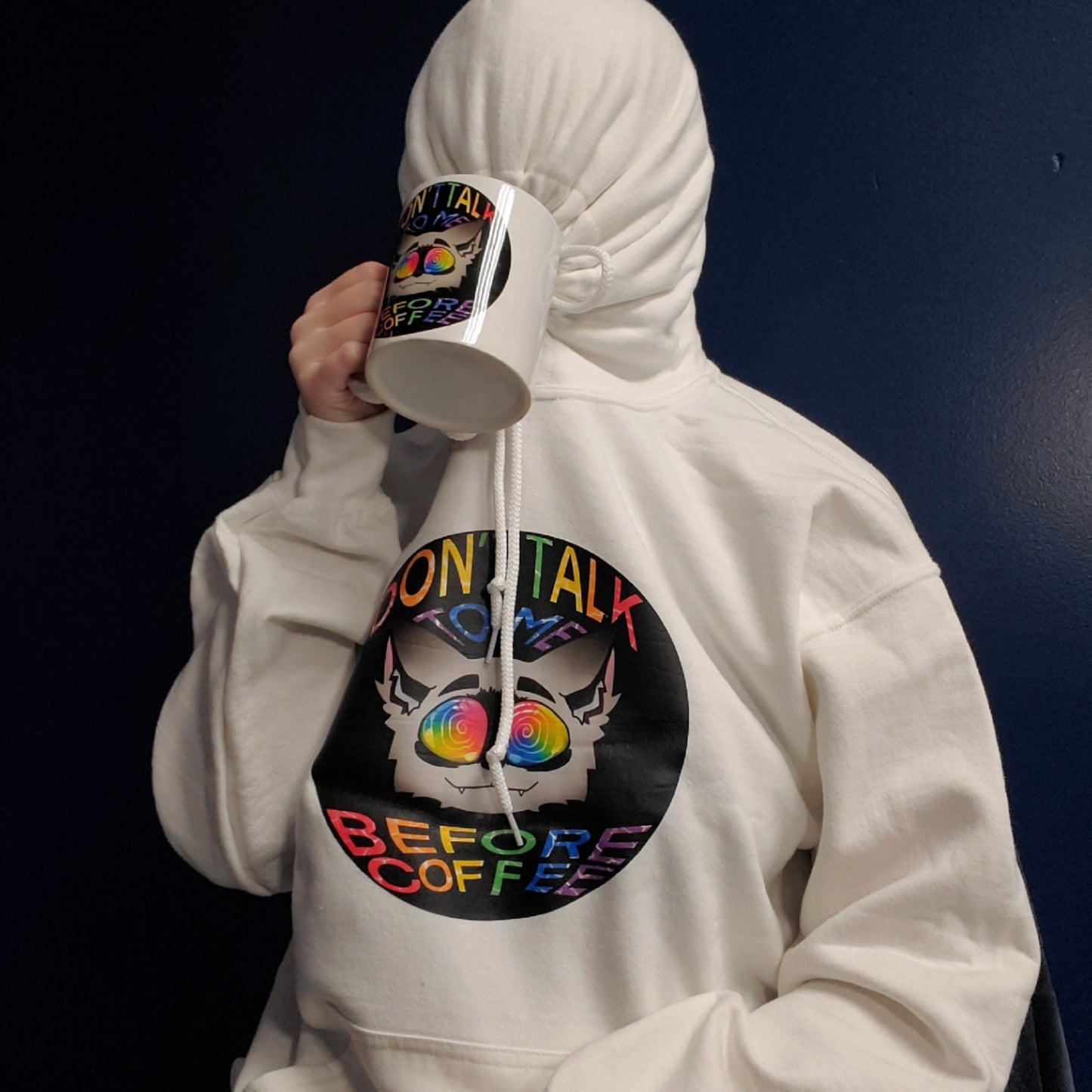 Hoodie, Coffee Cat