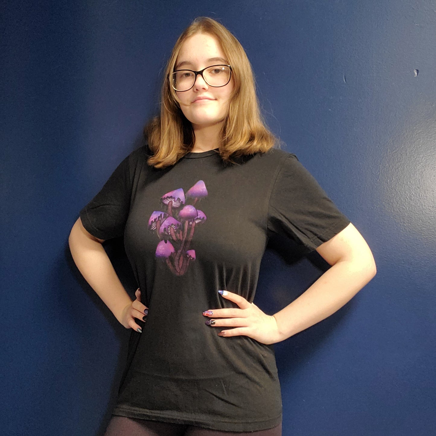 T-Shirt, Purple Inky Cap Mushroom